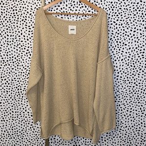 aerie oversized knit sweater